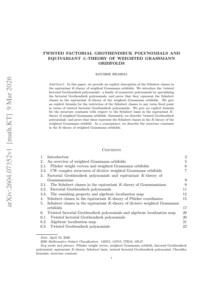 First page