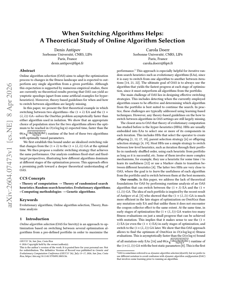 First page
