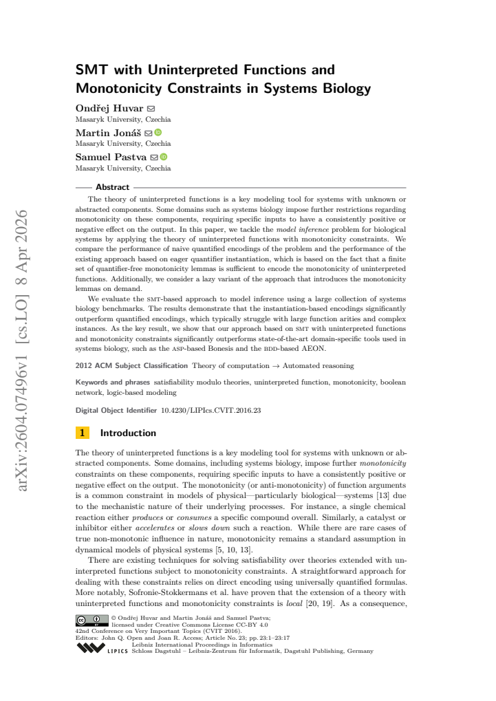 First page