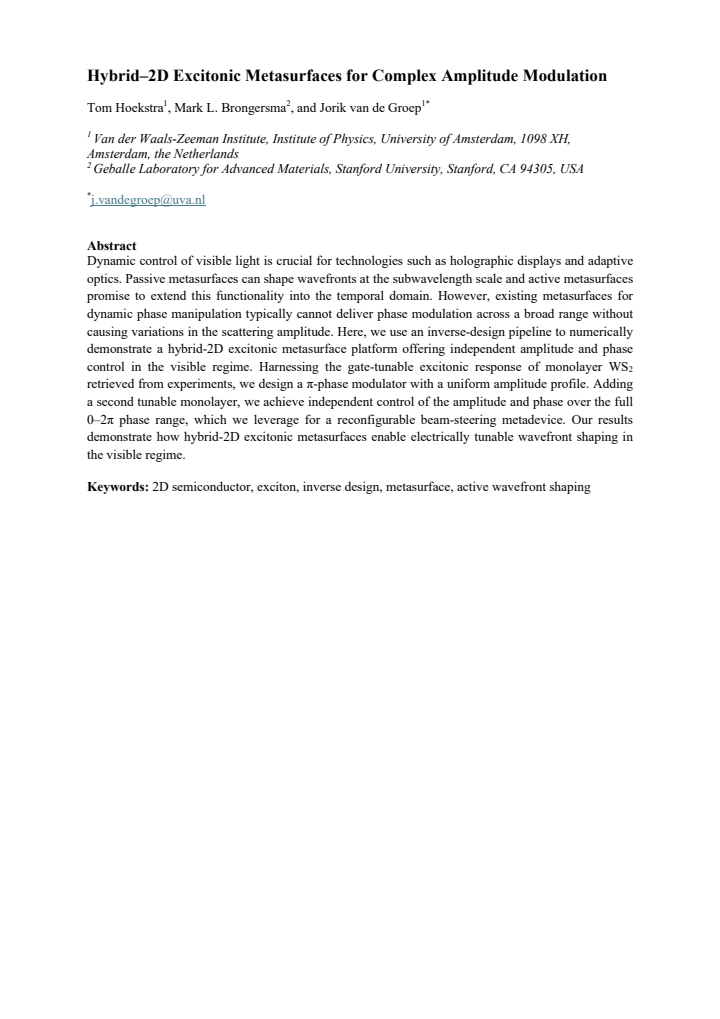 First page