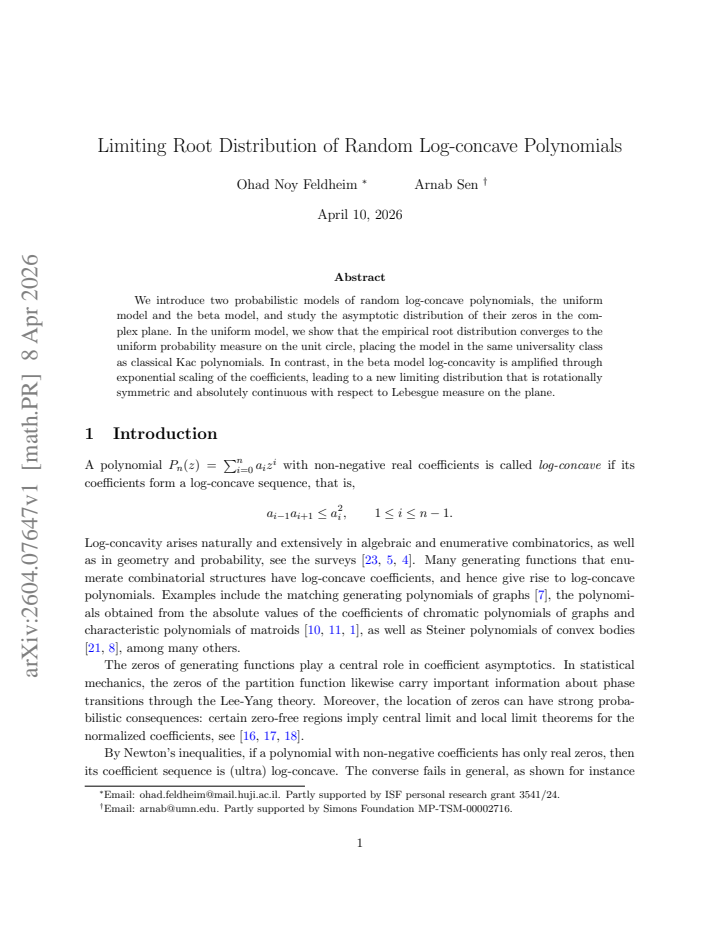 First page