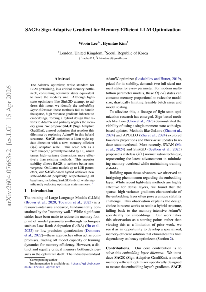 First page