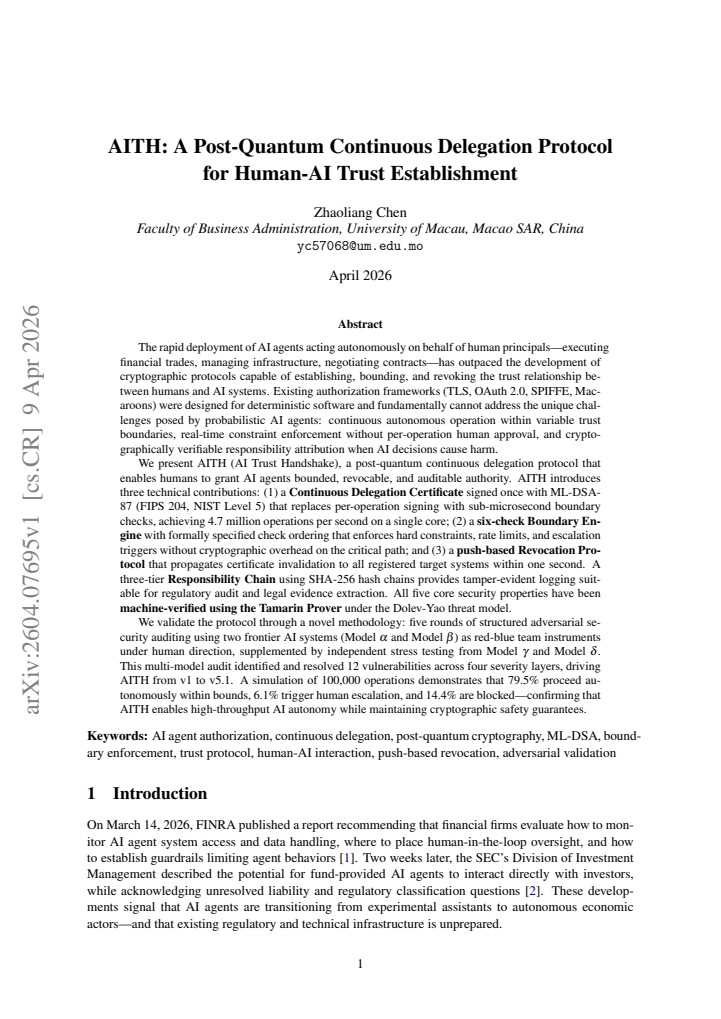 First page