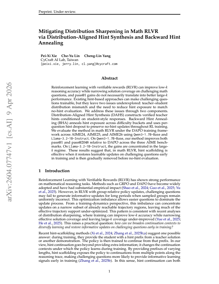 First page