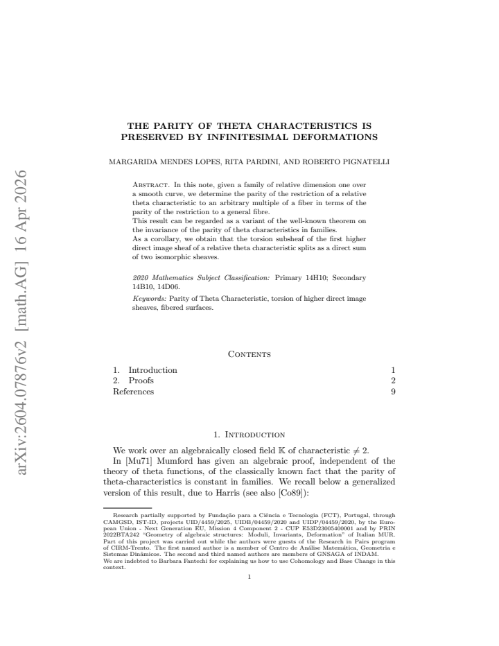 First page