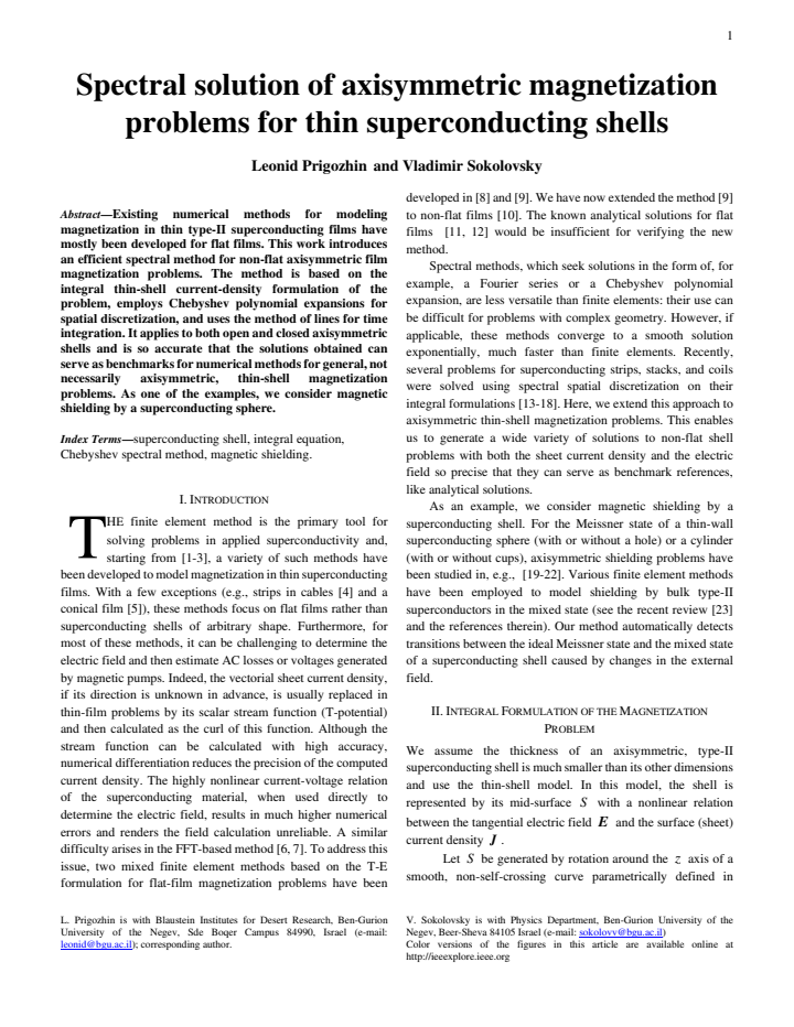 First page