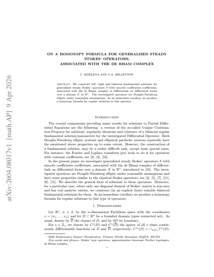 First page