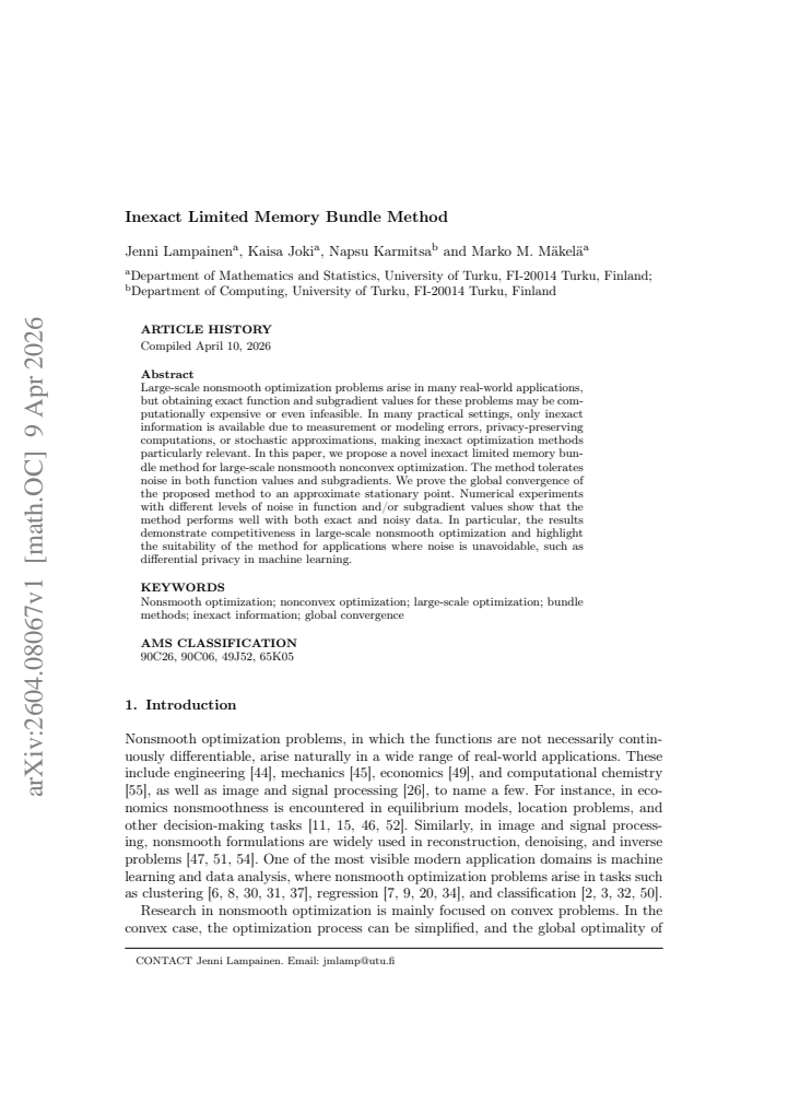 First page