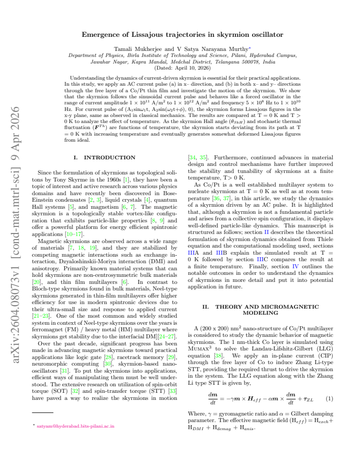 First page