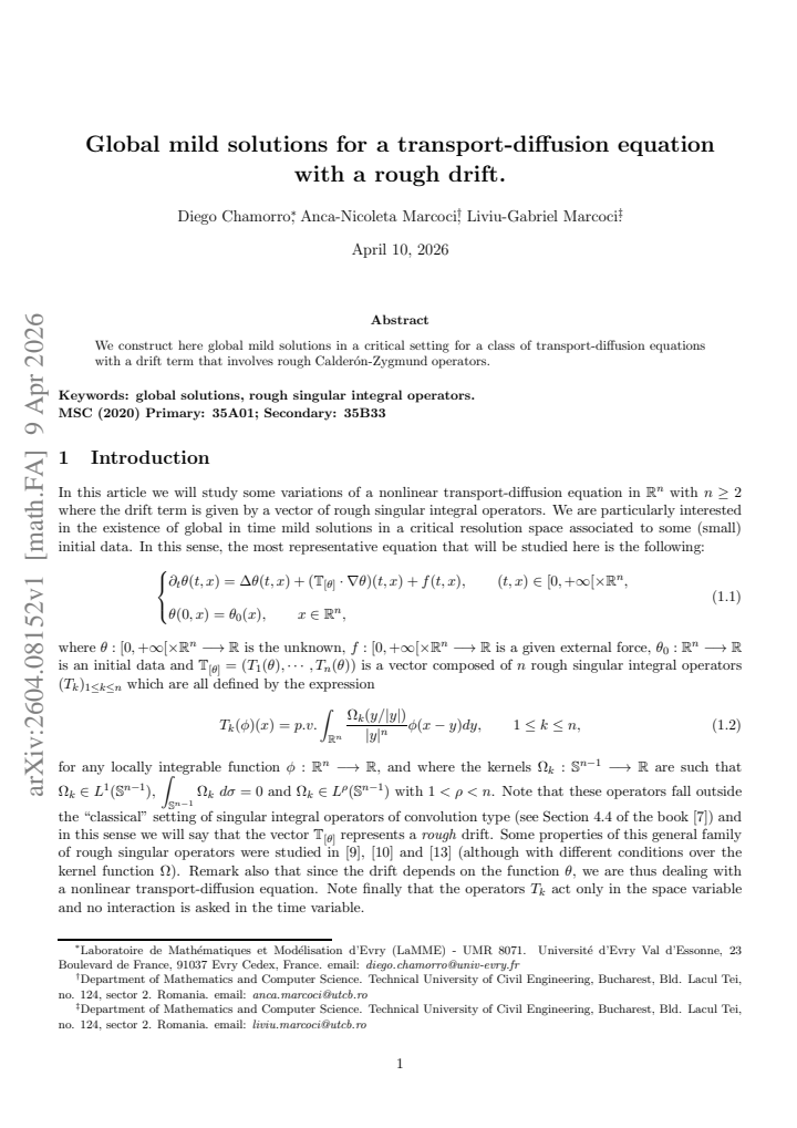 First page