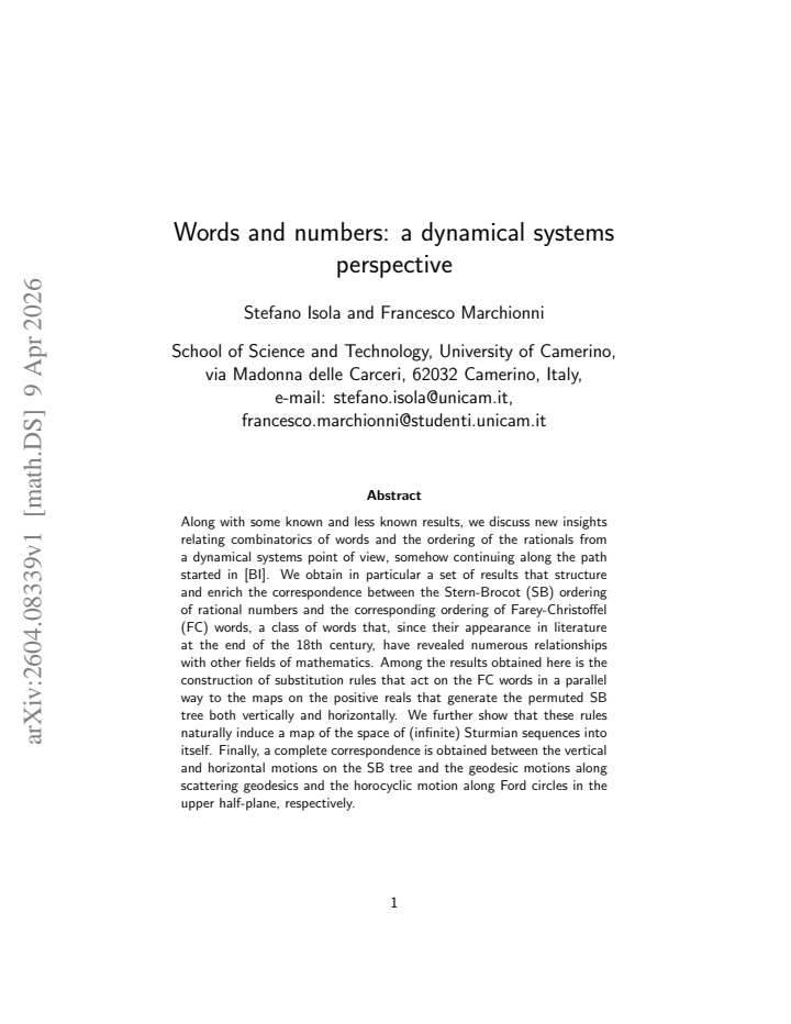 First page