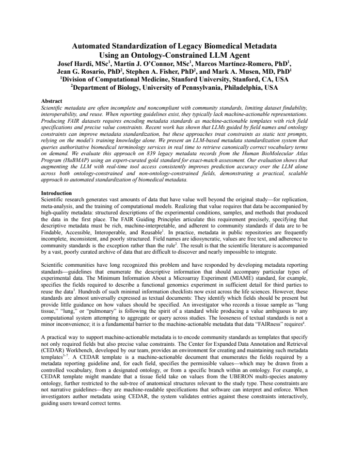 First page