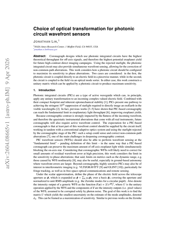 First page