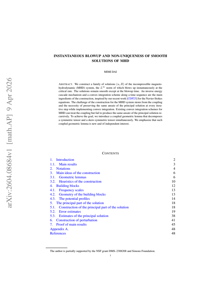 First page