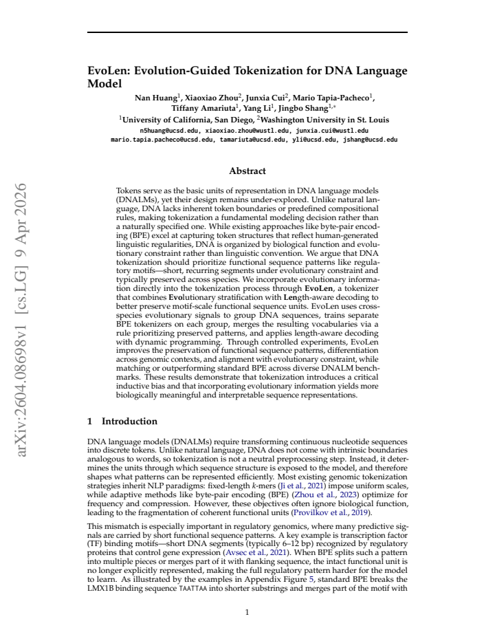 First page