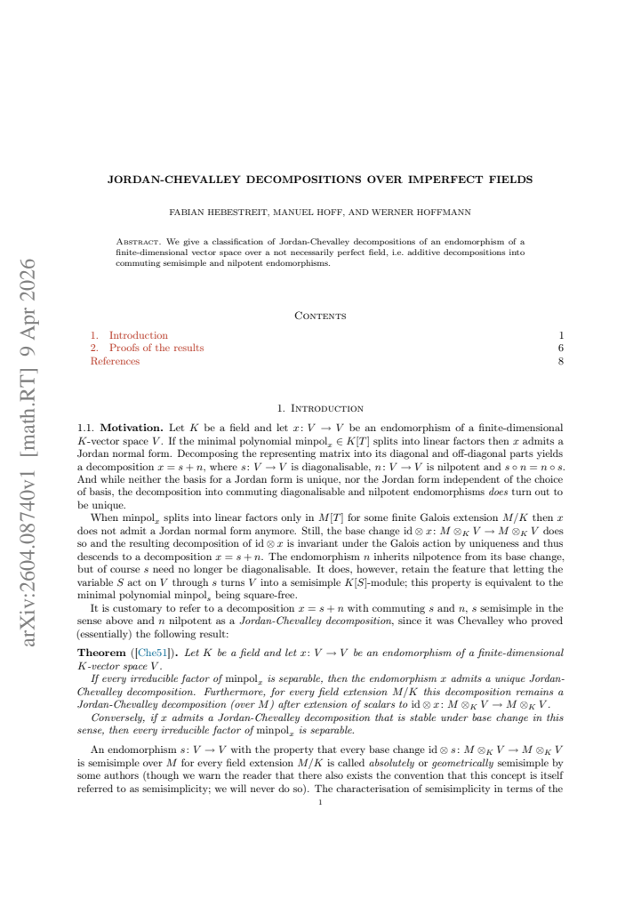 First page