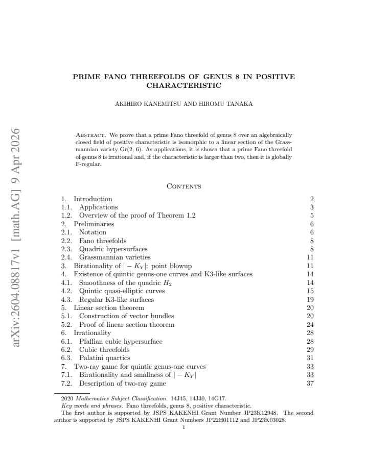 First page