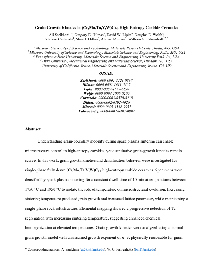 First page