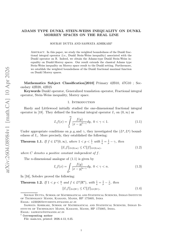 First page