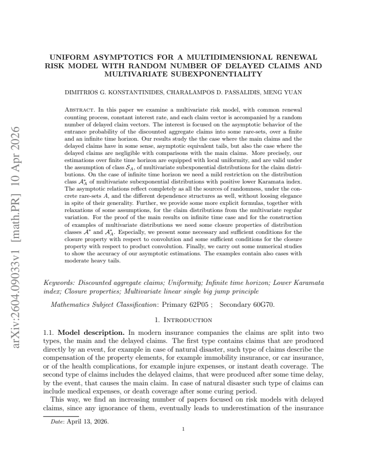 First page