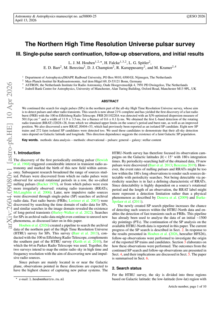 First page
