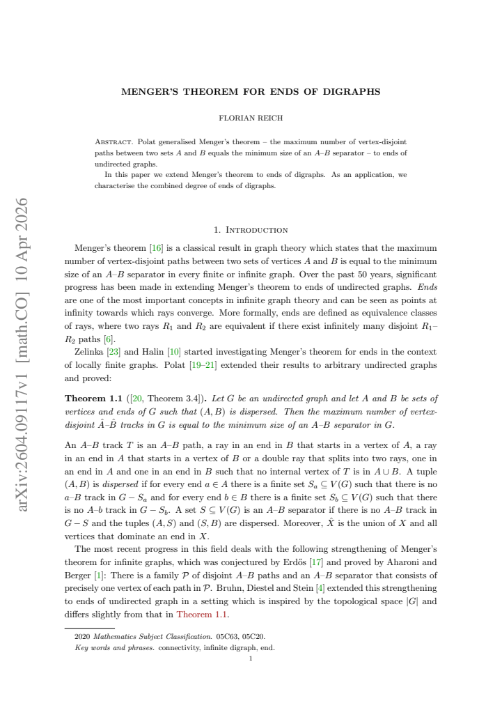 First page