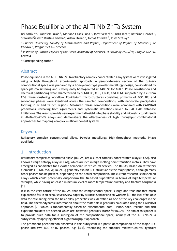 First page