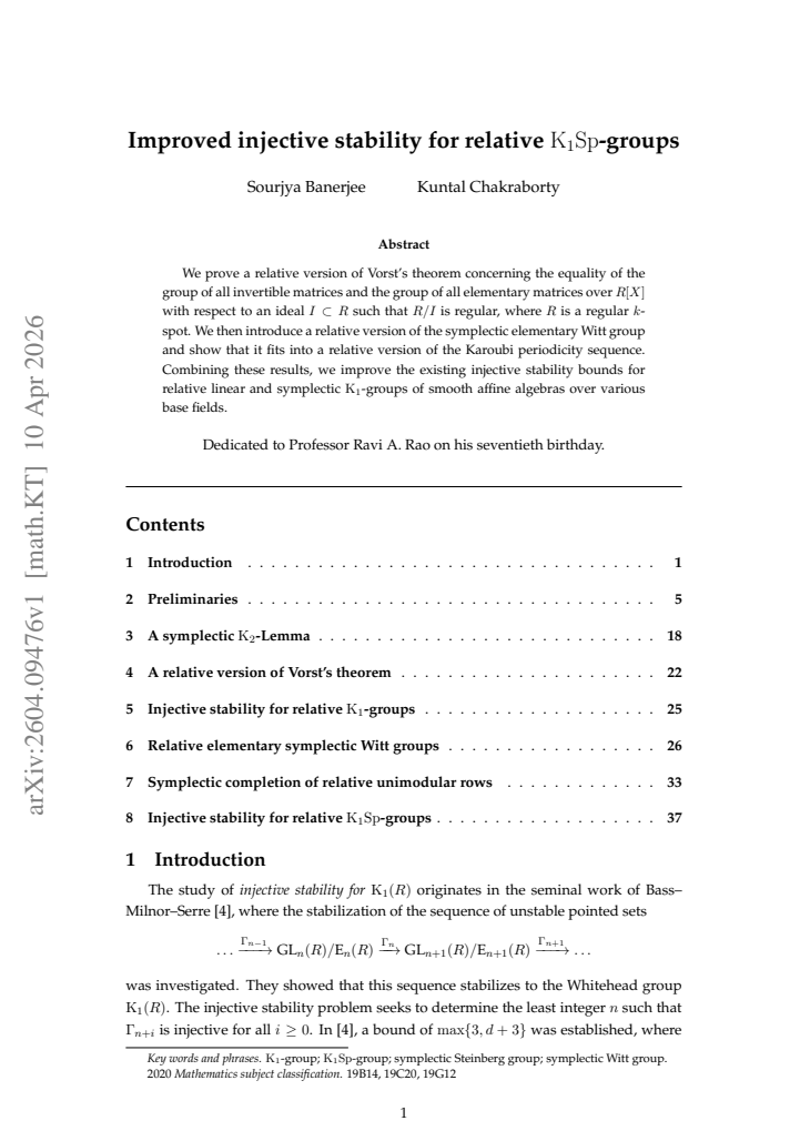 First page