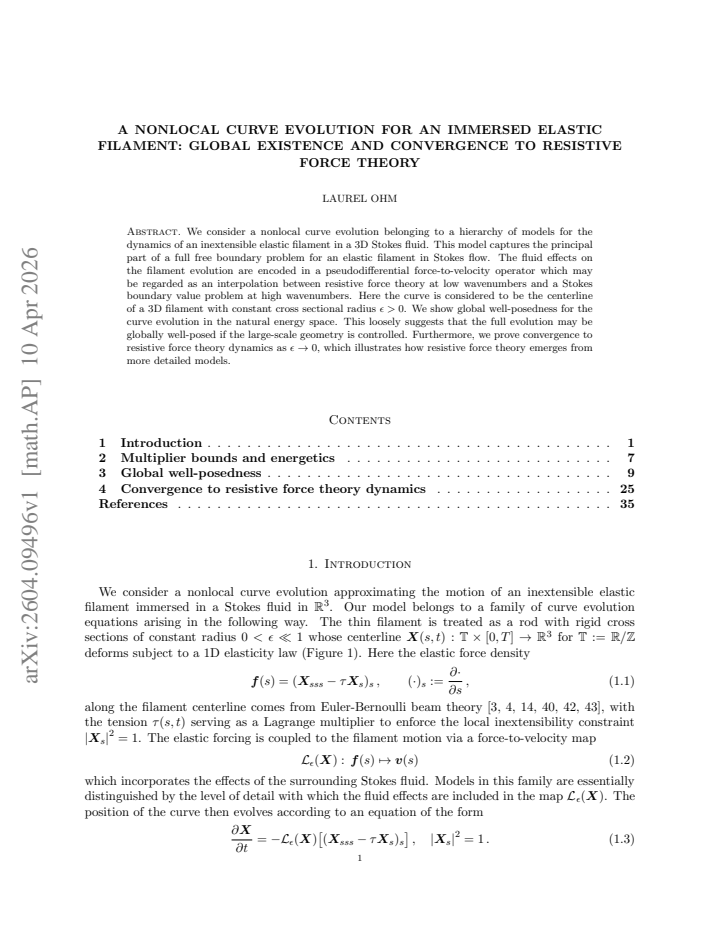 First page