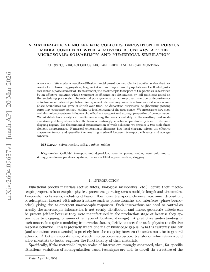 First page