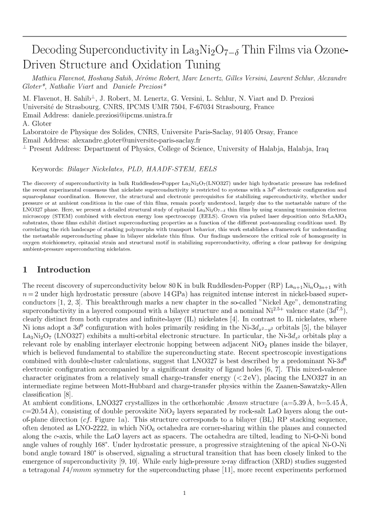 First page