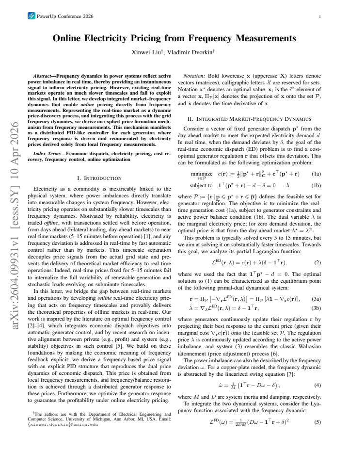 First page
