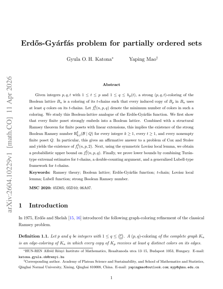 First page