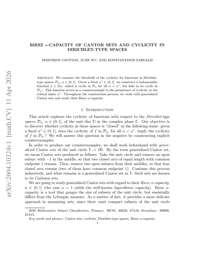 First page