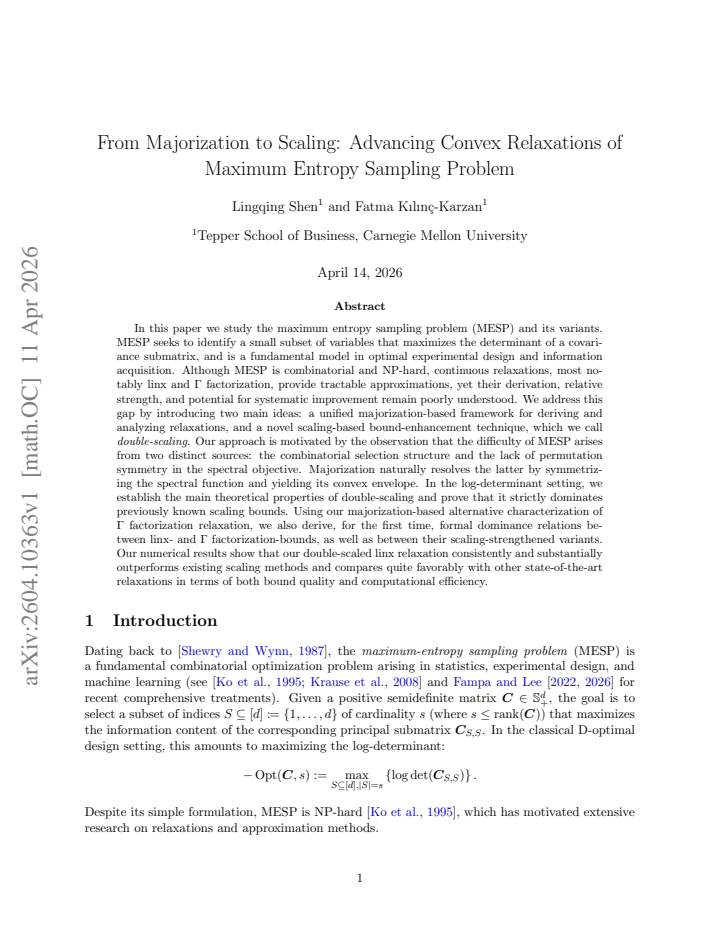 First page