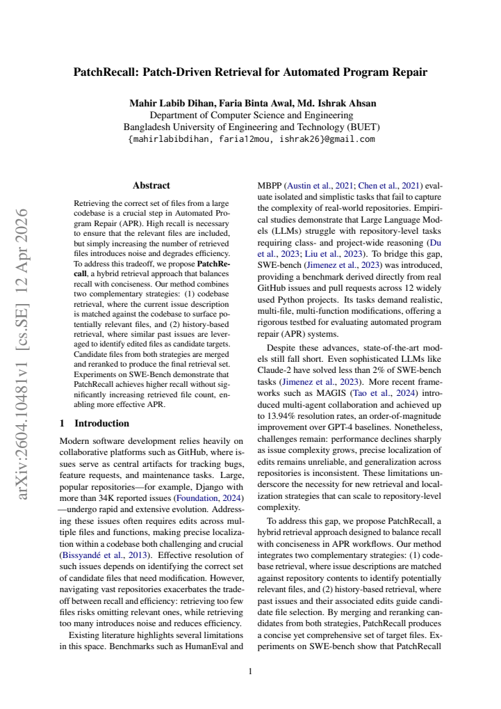 First page