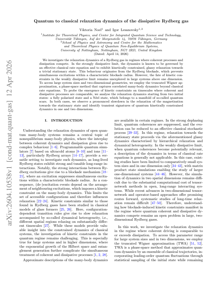 First page