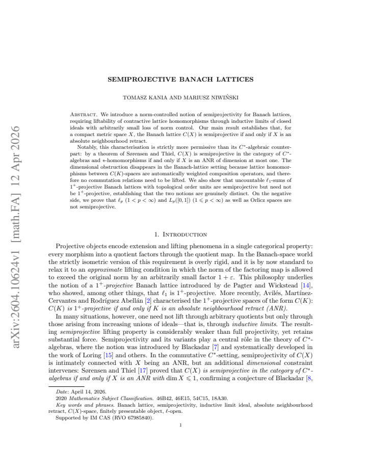 First page