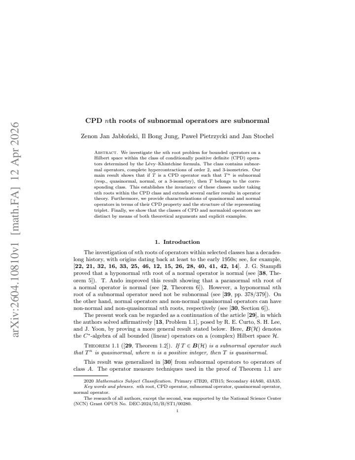 First page