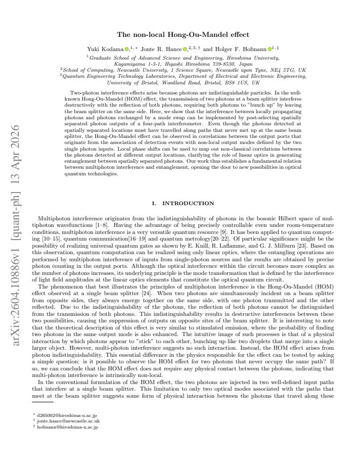 First page