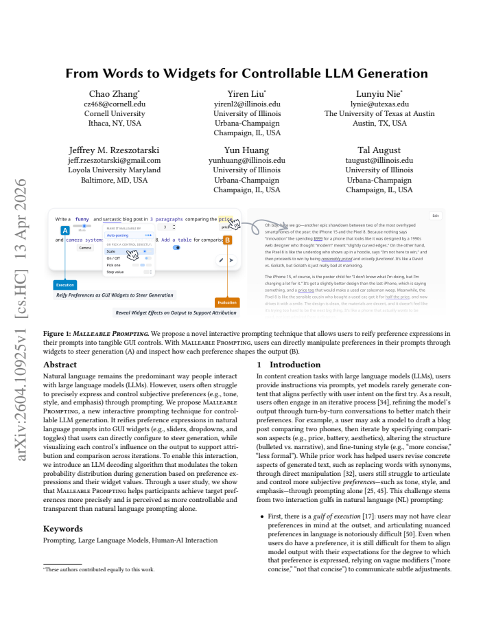 First page