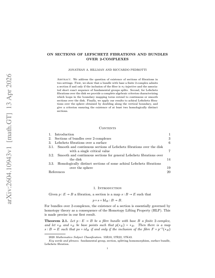 First page
