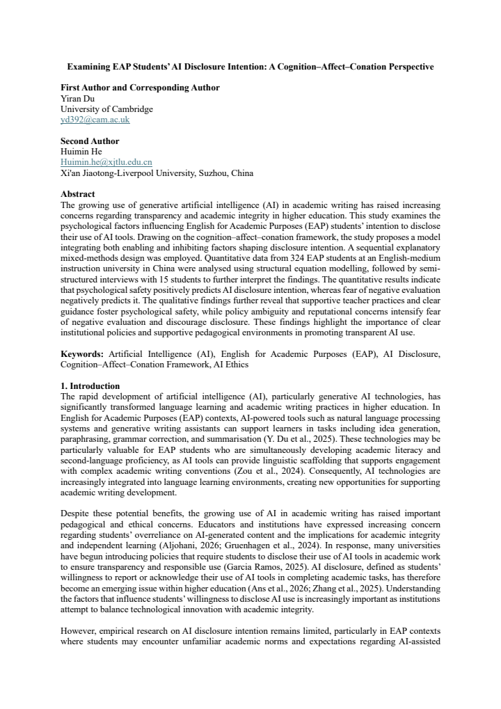 First page