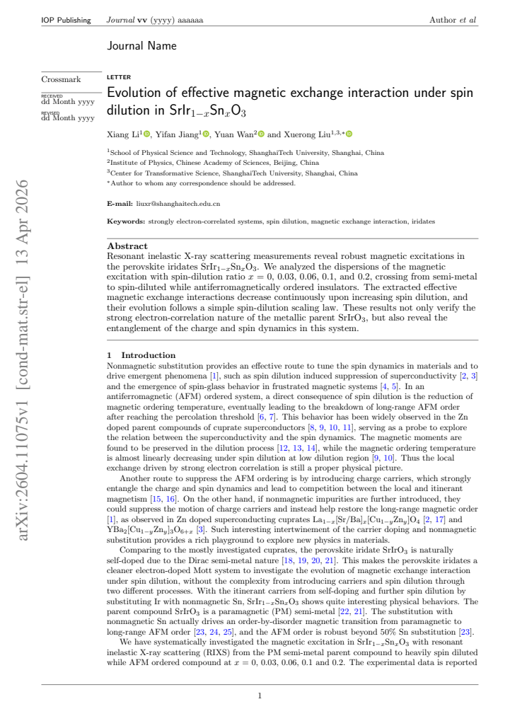 First page