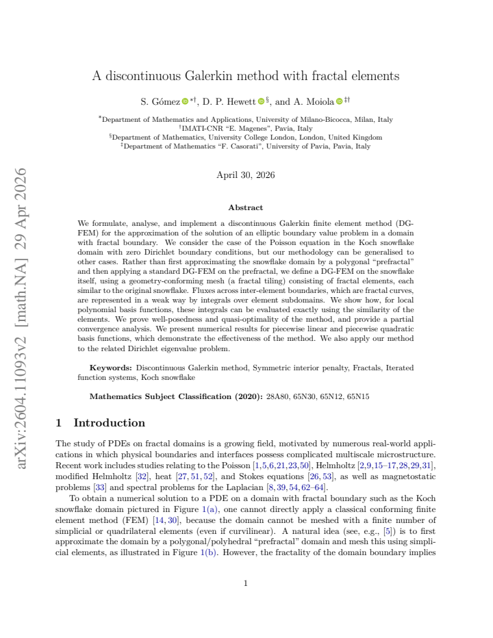 First page