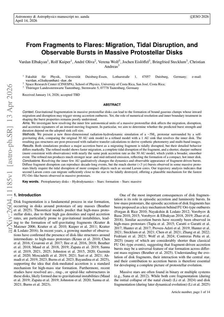 First page
