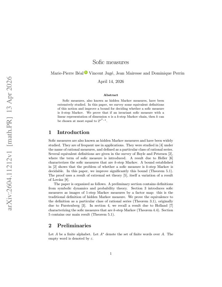 First page