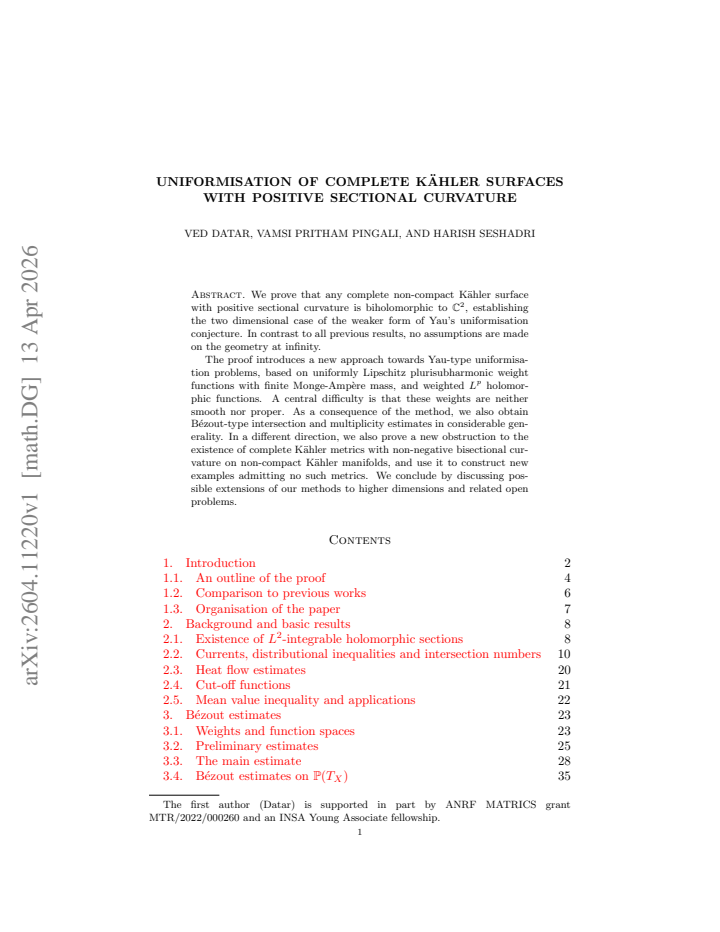 First page