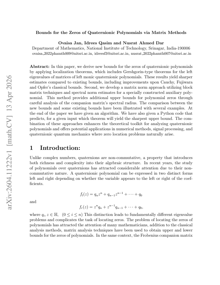 First page