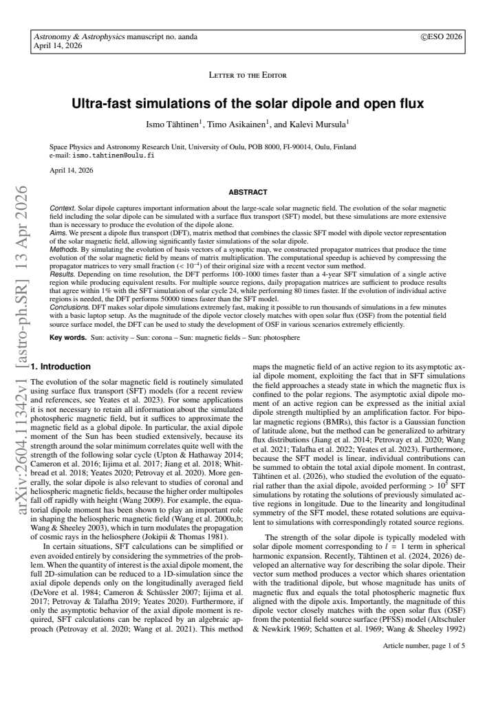 First page